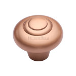 M Marcus Heritage Brass Bead Design Round Wardrobe Knob 38mm 